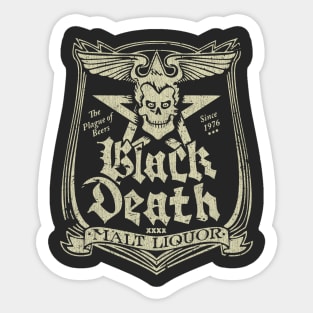 Black Death Malt Liquor Vintage Sticker